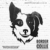 Border Collie Wall Art (Patch Design)